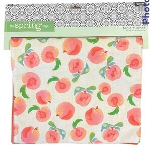 NWT  “Peachy Keen” 14” x 72” Table Runner